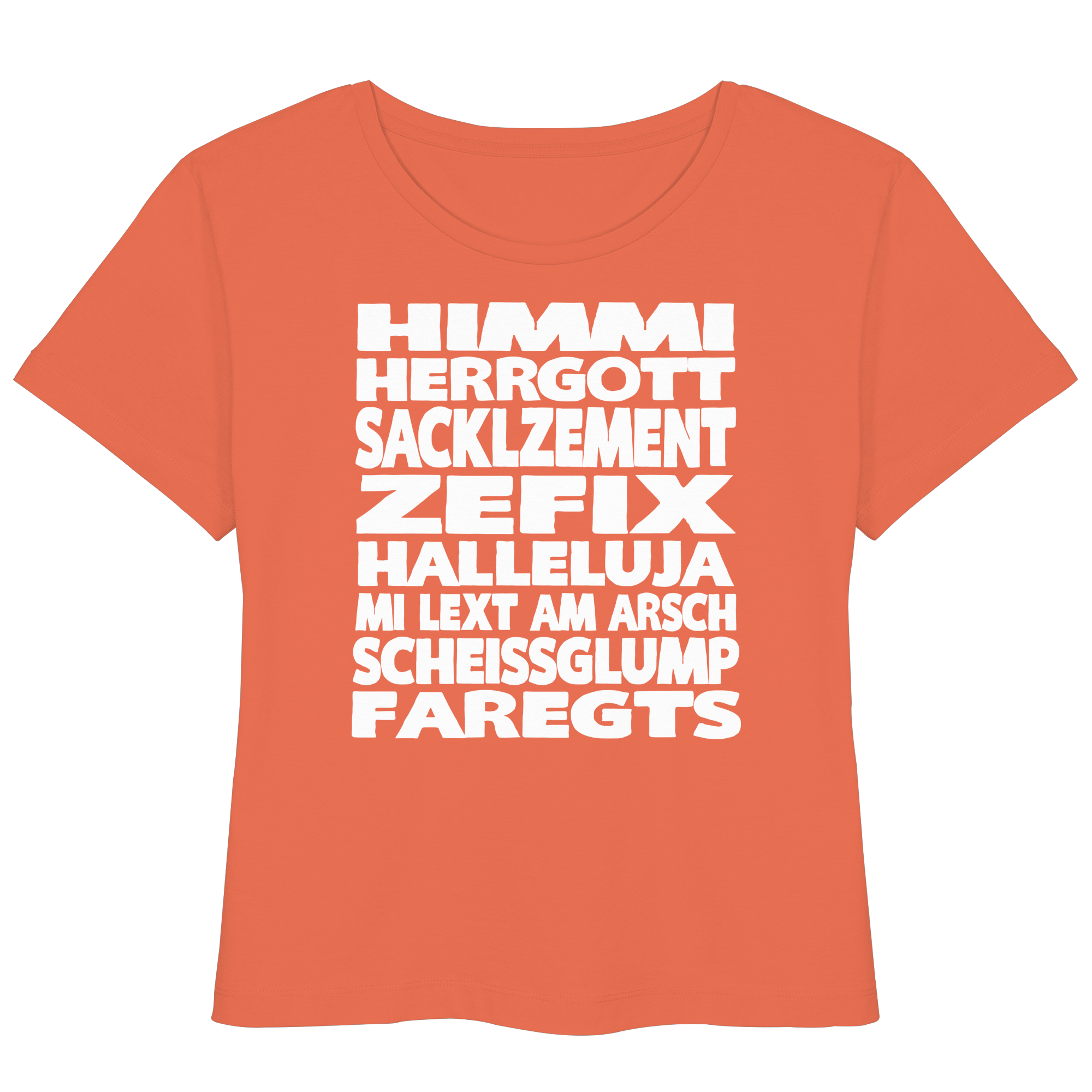 HIMMI HERRGOTT - Womens Organic Lightweight T-Shirt - BayrischerHumor
