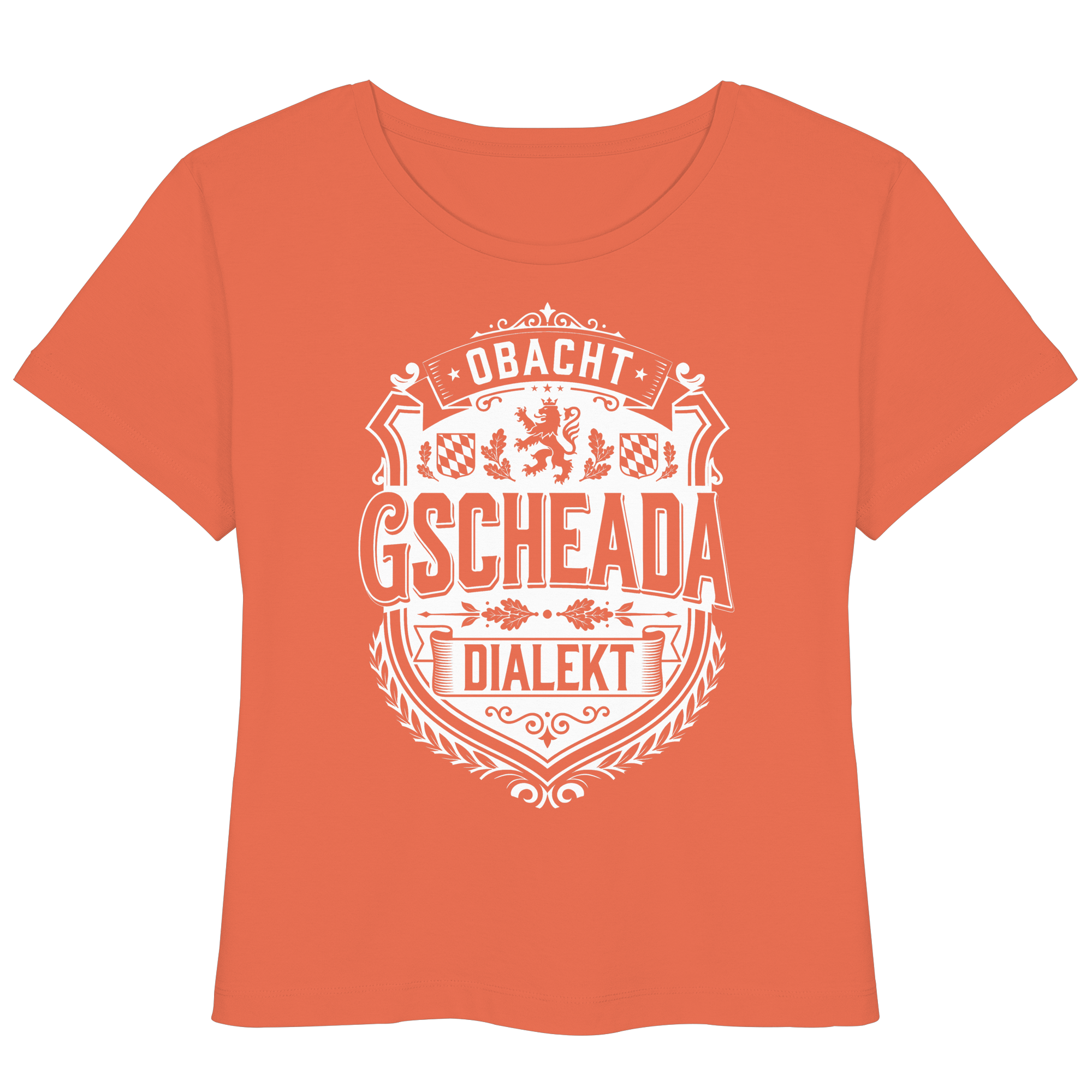 OBACHT GSCHEADA DIALEKT - Womens Organic Lightweight T-Shirt - BayrischerHumor