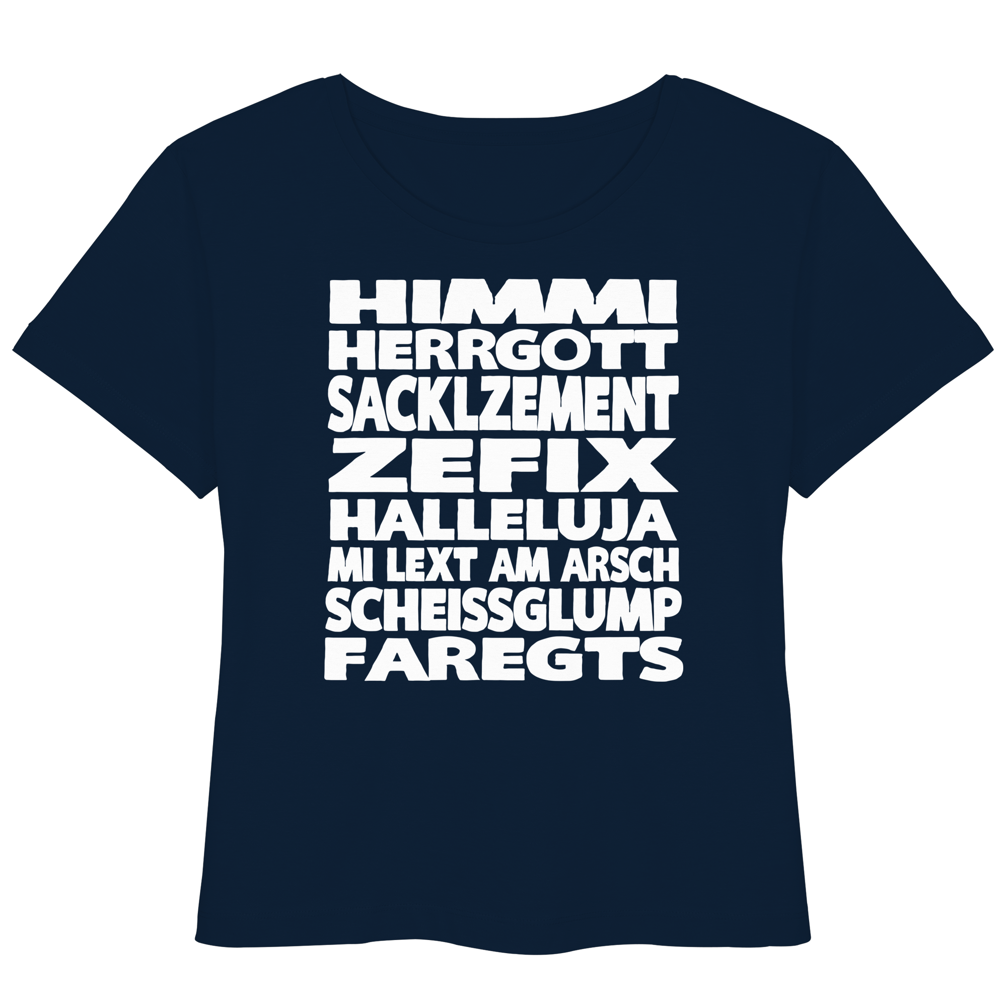 HIMMI HERRGOTT - Womens Organic Lightweight T-Shirt - BayrischerHumor