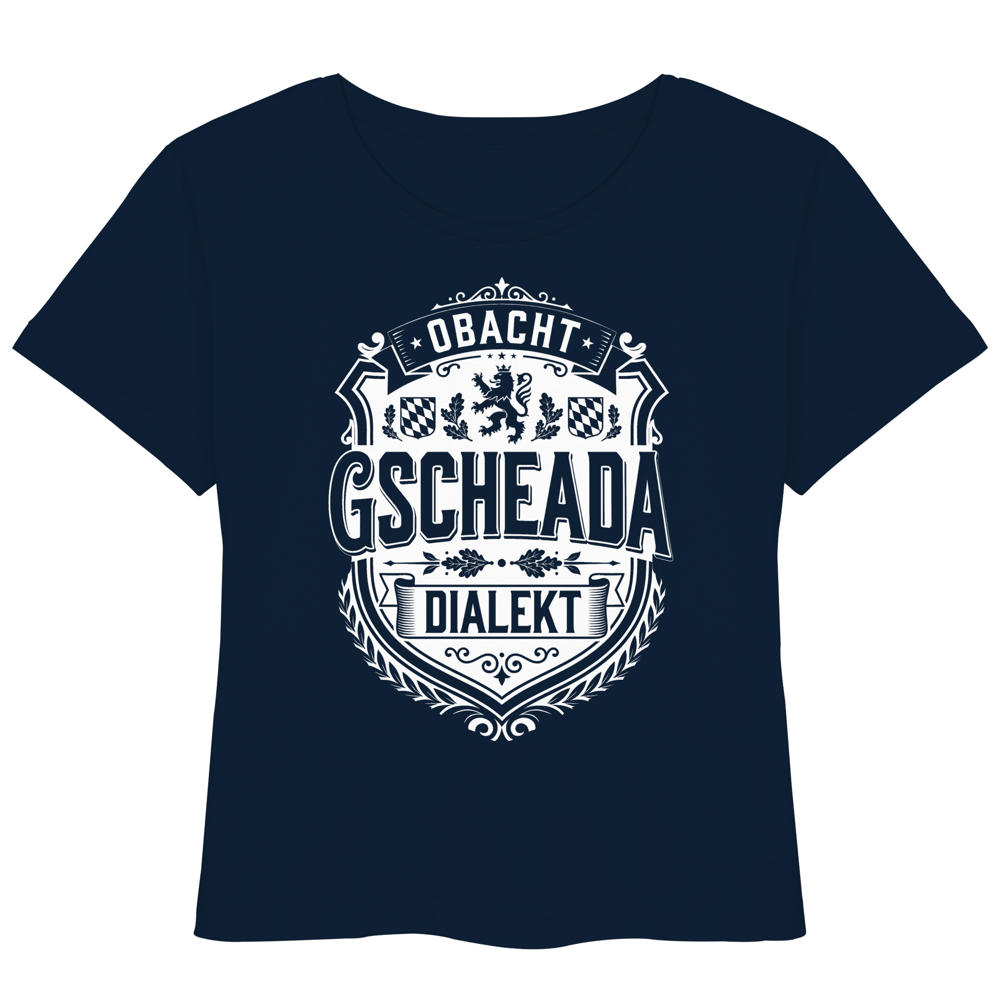 OBACHT GSCHEADA DIALEKT - Womens Organic Lightweight T-Shirt - BayrischerHumor