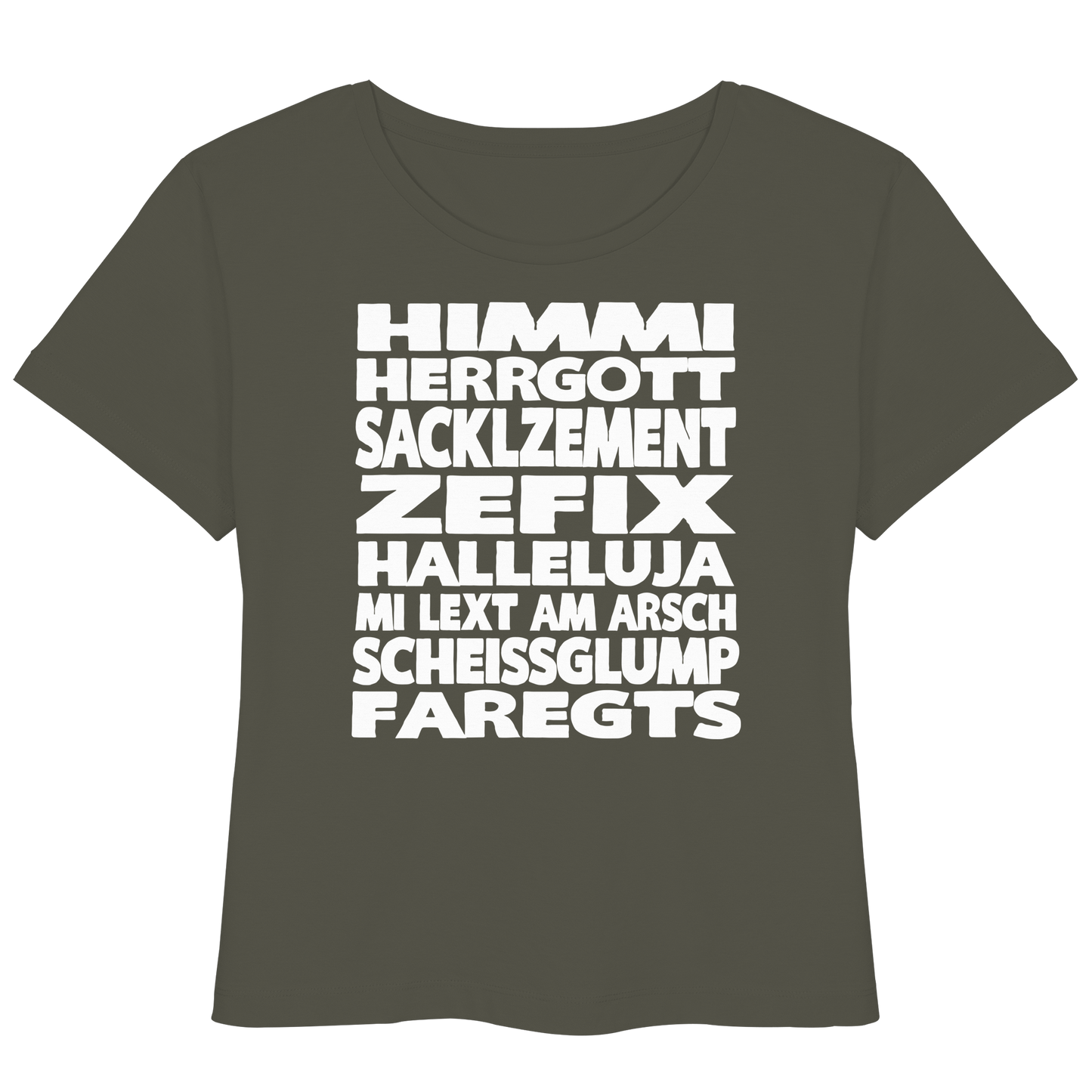 HIMMI HERRGOTT - Womens Organic Lightweight T-Shirt - BayrischerHumor