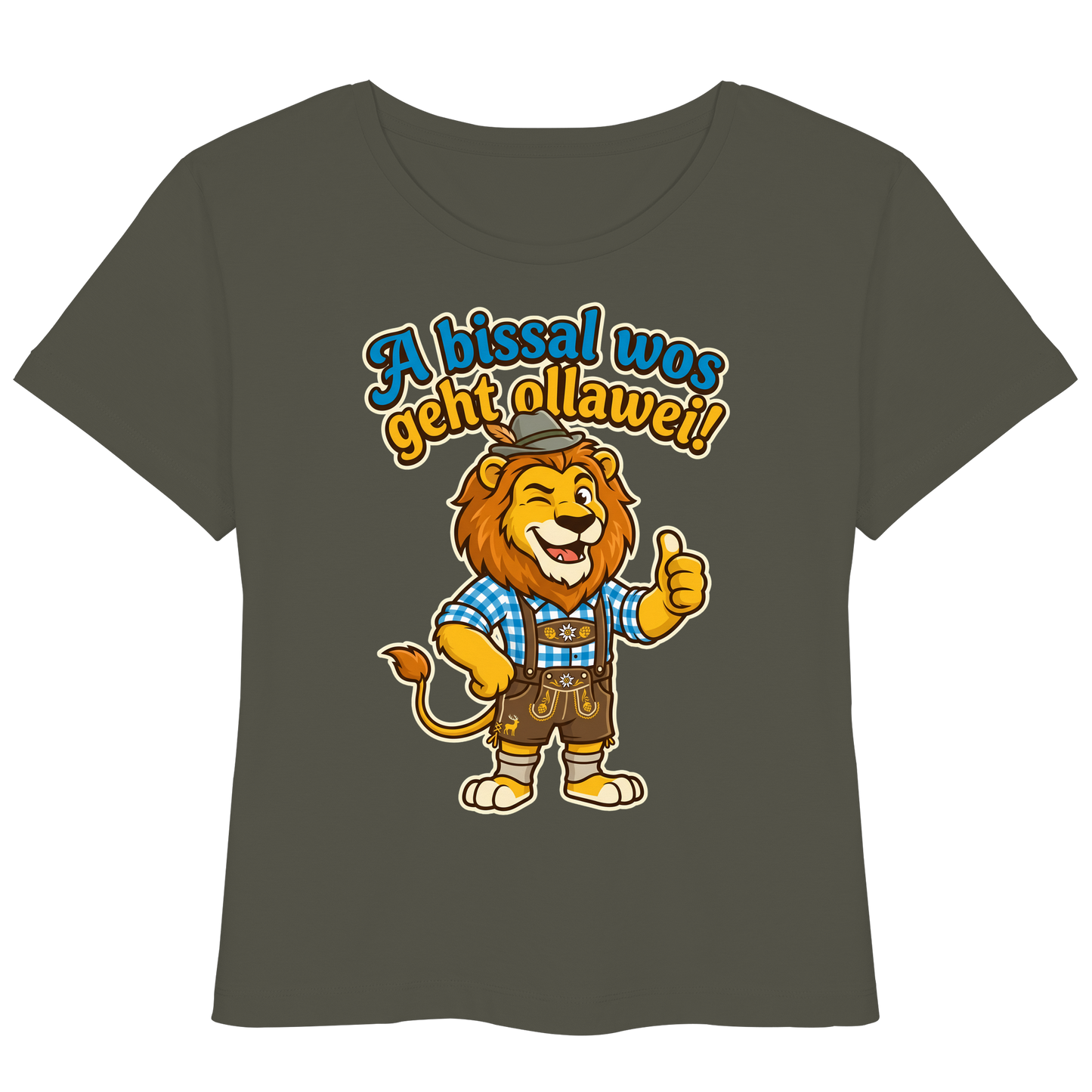 A BISSAL WOS GEHT OLLAWEI! - Womens Organic Lightweight T-Shirt