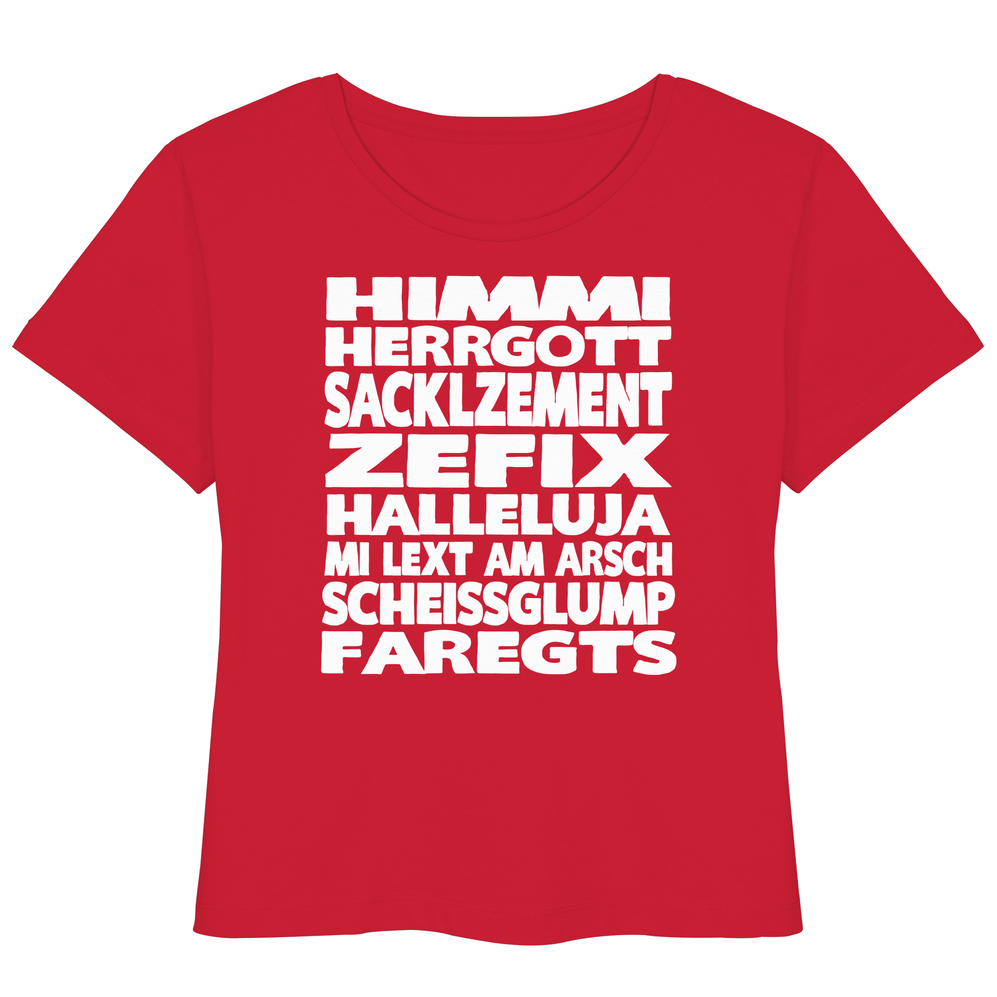 HIMMI HERRGOTT - Womens Organic Lightweight T-Shirt - BayrischerHumor