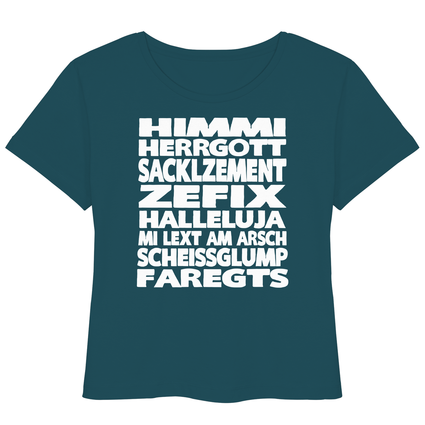 HIMMI HERRGOTT - Womens Organic Lightweight T-Shirt - BayrischerHumor