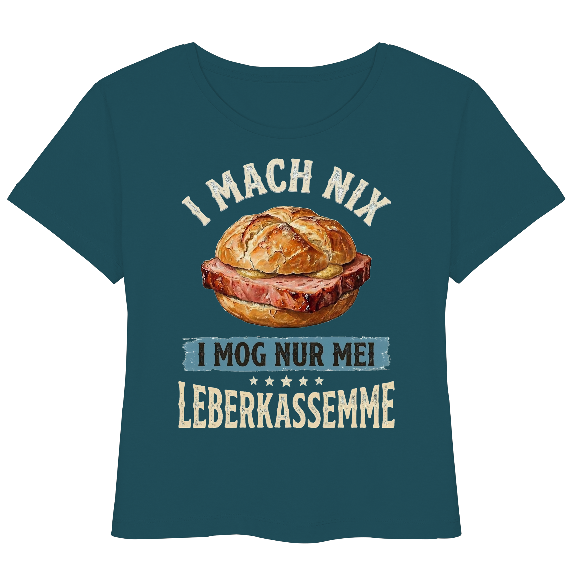 I MACH NIX - I MOG NUR MEI LEBERKASSEMME - Womens Organic Lightweight T-Shirt - BayrischerHumor