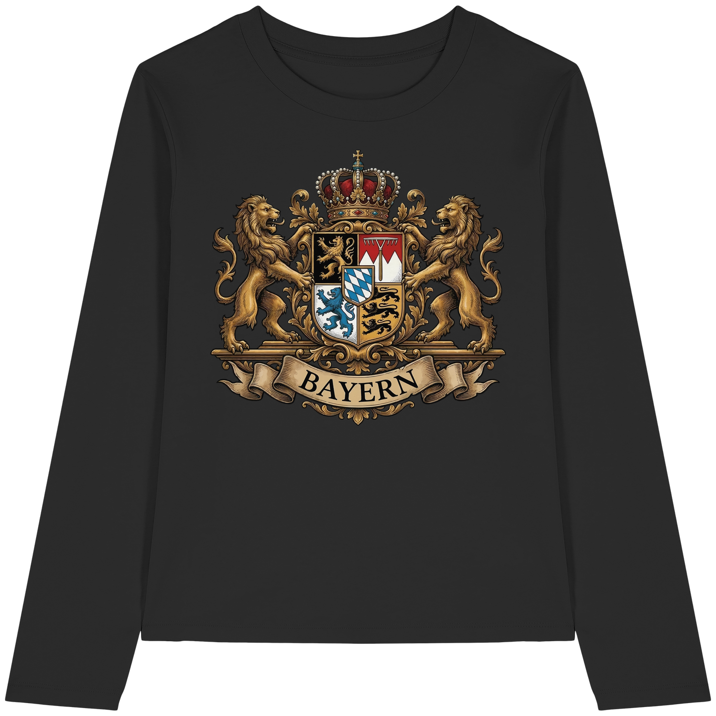 BAYERN - Womens Organic Longsleeve T-Shirt - BayrischerHumor