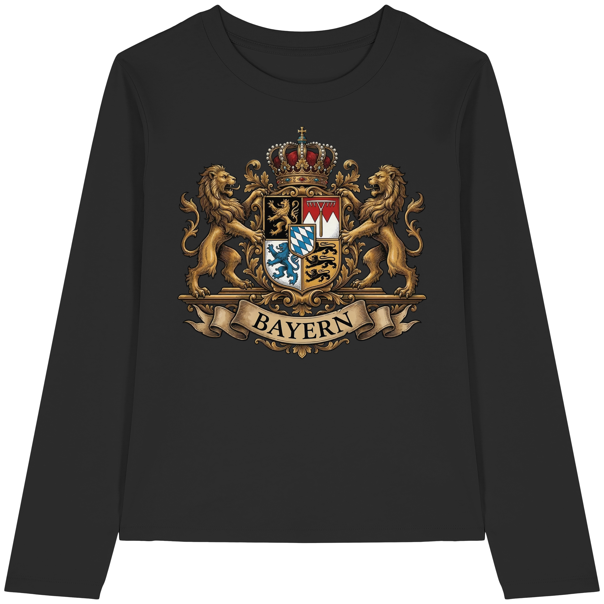 BAYERN - Womens Organic Longsleeve T-Shirt - BayrischerHumor