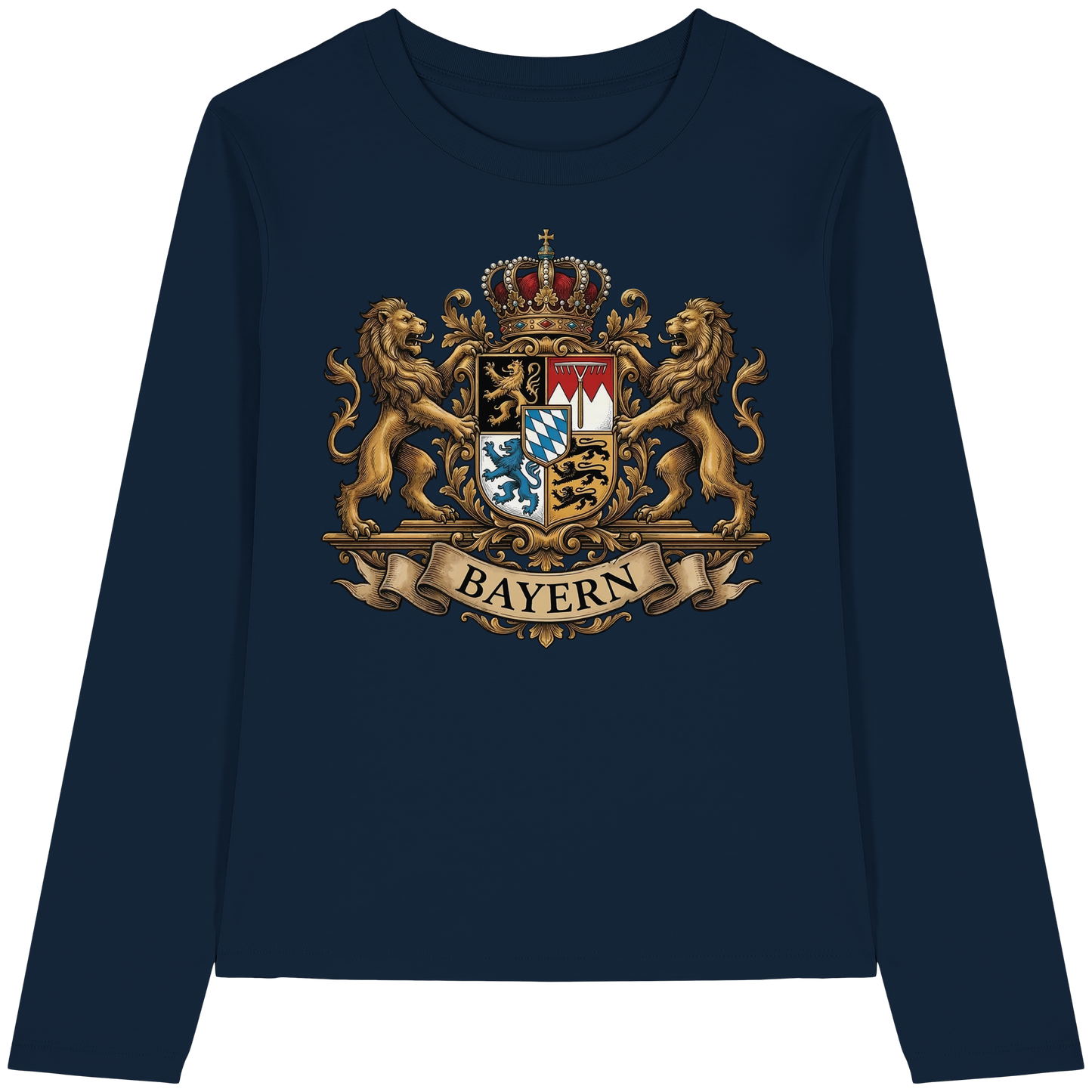 BAYERN - Womens Organic Longsleeve T-Shirt - BayrischerHumor