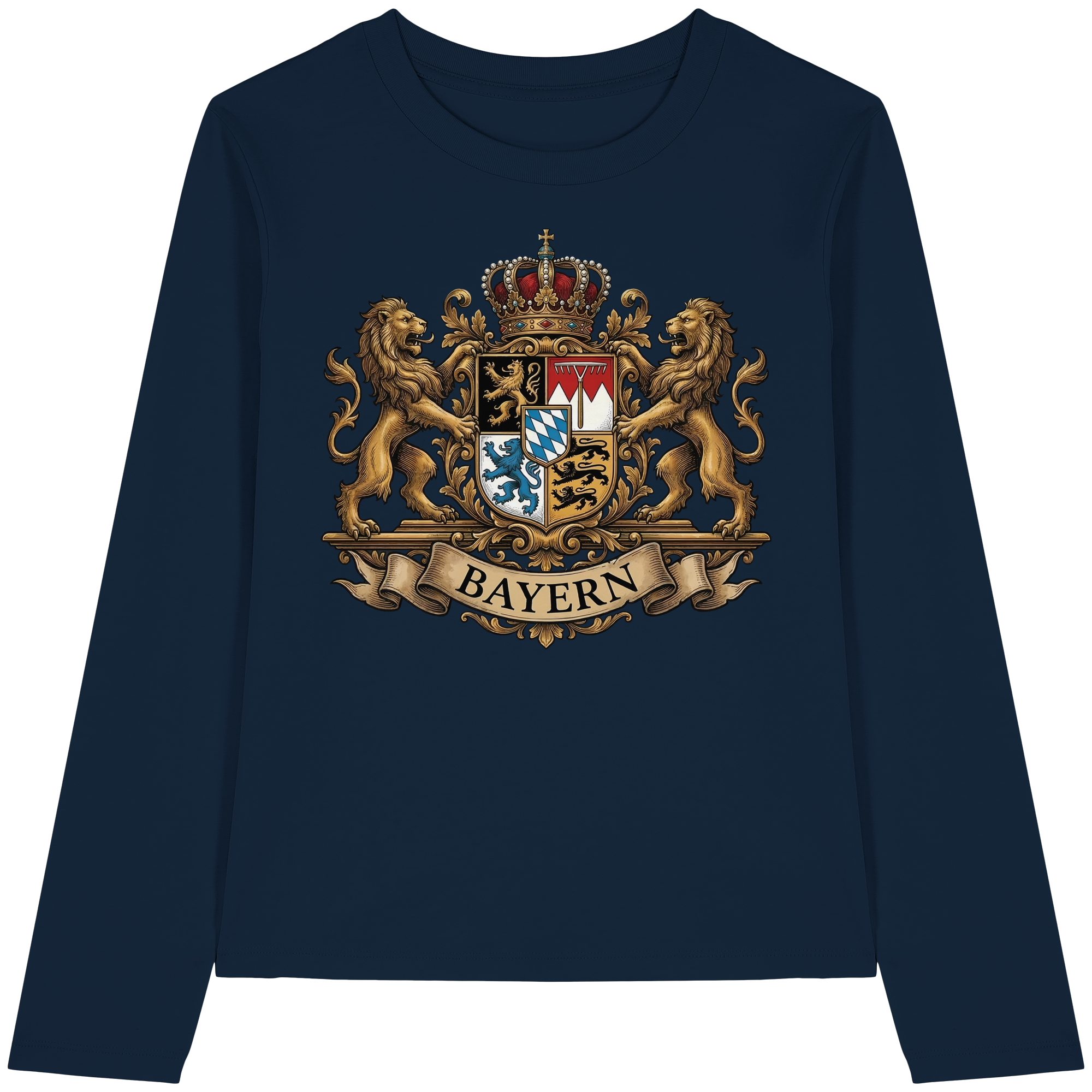 BAYERN - Womens Organic Longsleeve T-Shirt - BayrischerHumor