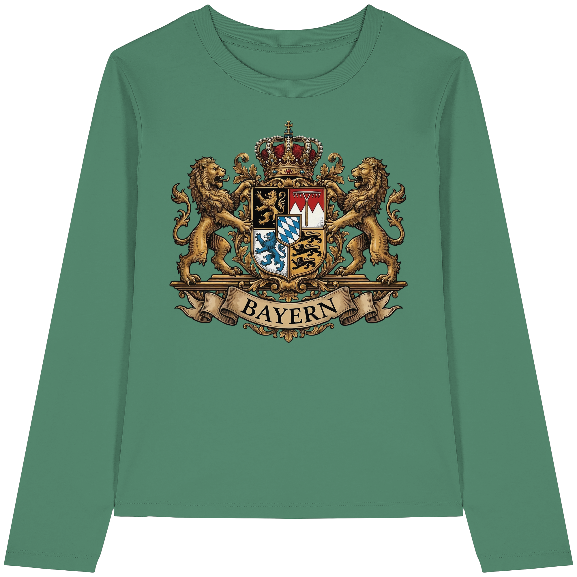 BAYERN - Womens Organic Longsleeve T-Shirt - BayrischerHumor