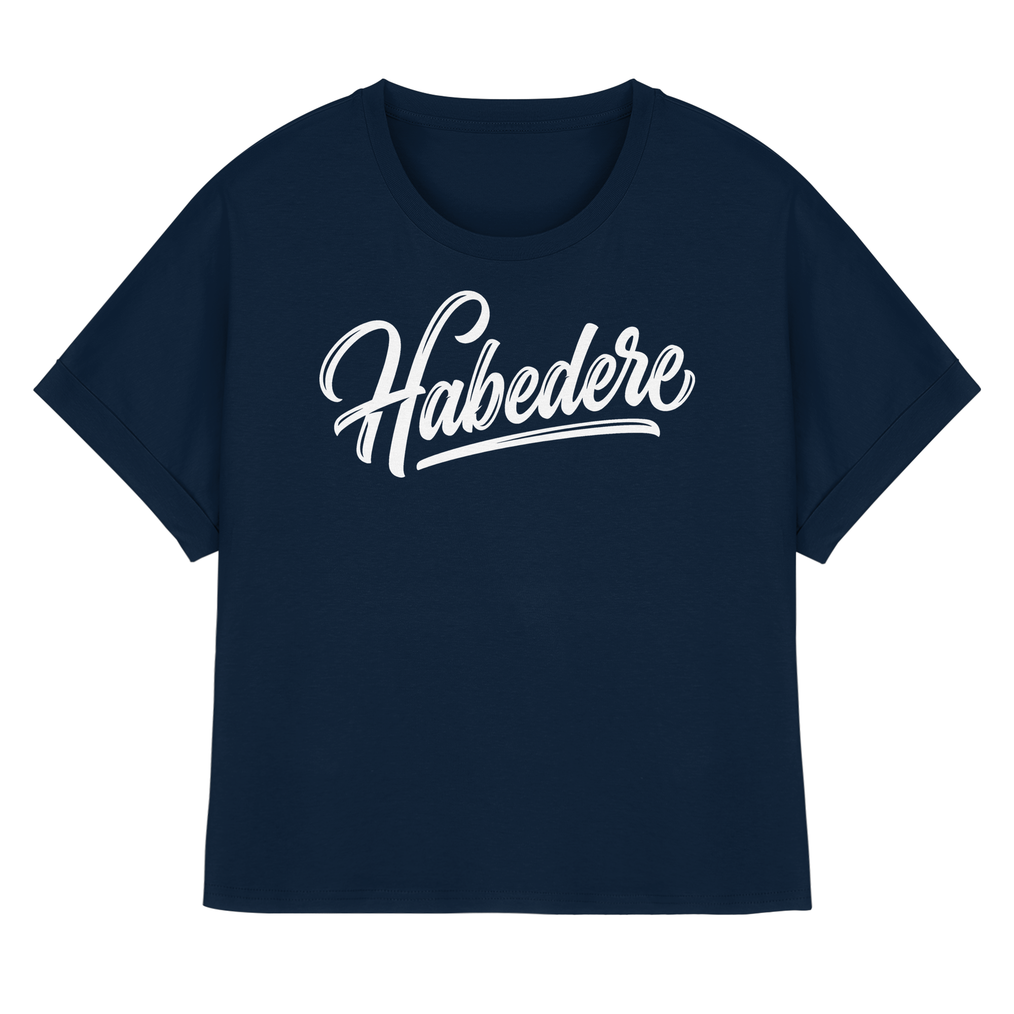 HABEDERE - Womens Organic Rolled Sleeves T-Shirt - BayrischerHumor